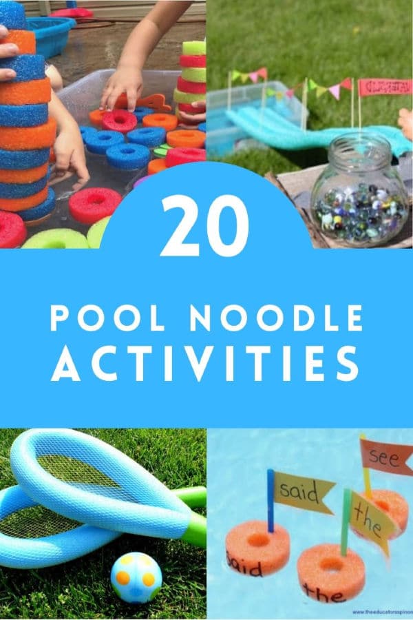 20 Pool Noodle Learning Activities for Kids