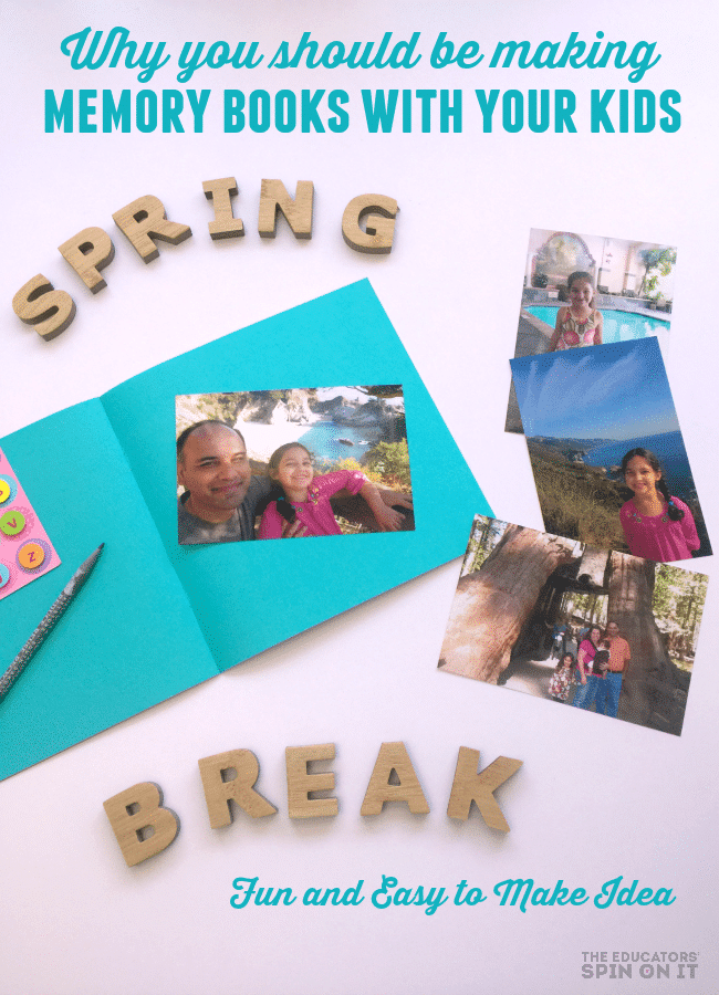 How to Make a Spring Break Scrapbook with Kids