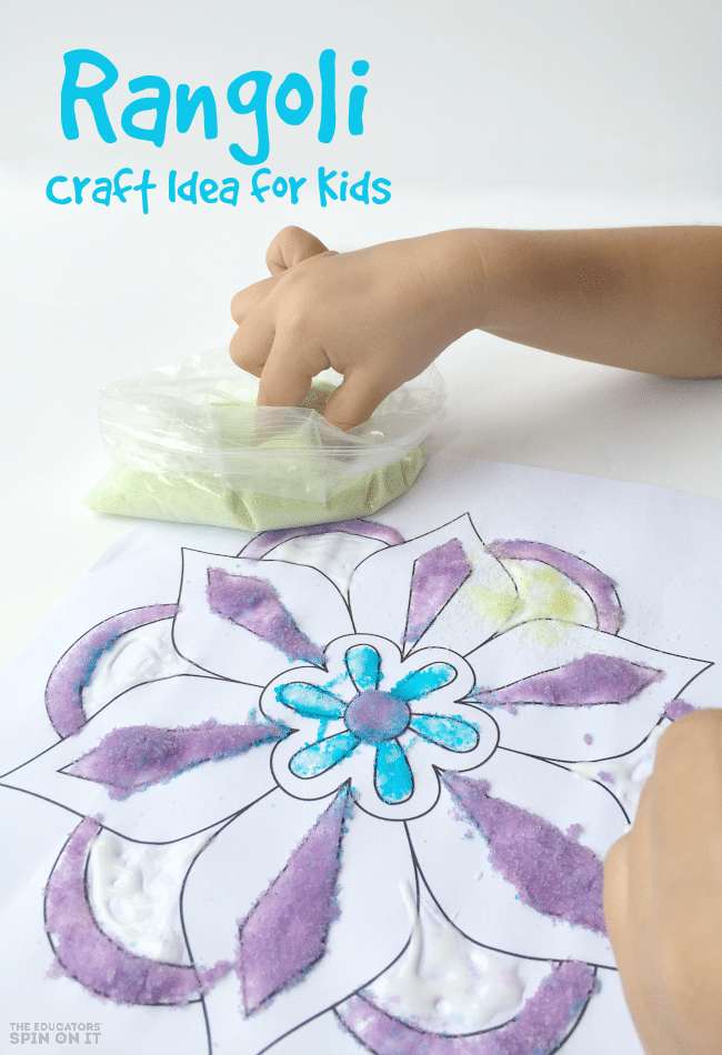 Rangoli Craft Idea for Kids