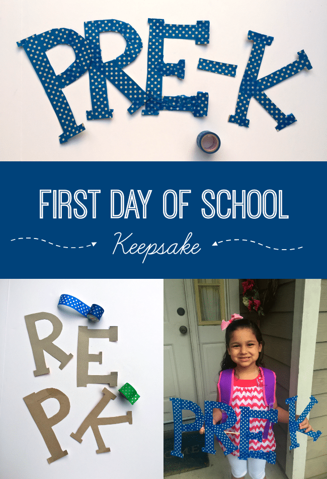 How to Make Your Own First Day of School Sign