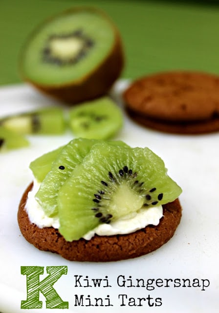 Kiwi Gingersnap Mini Tarts | Cooking with Kids