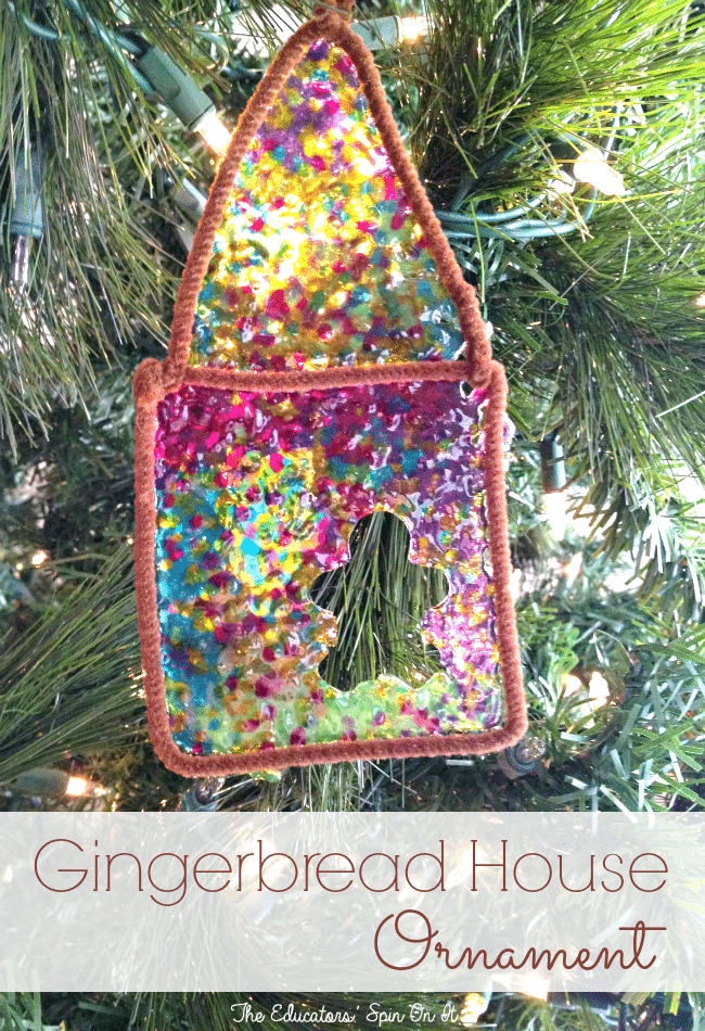 DIY Stained Glass Gingerbread Man Ornament