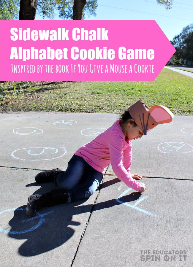 Sidewalk Chalk Alphabet Cookie Themed Game