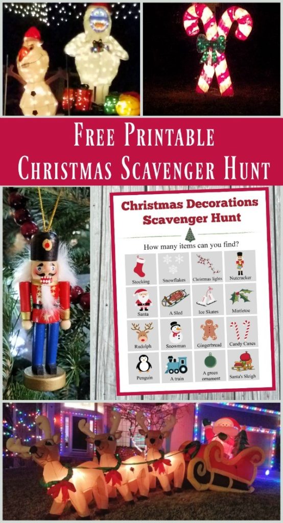 Christmas Scavenger Hunt (with FREE printable!)