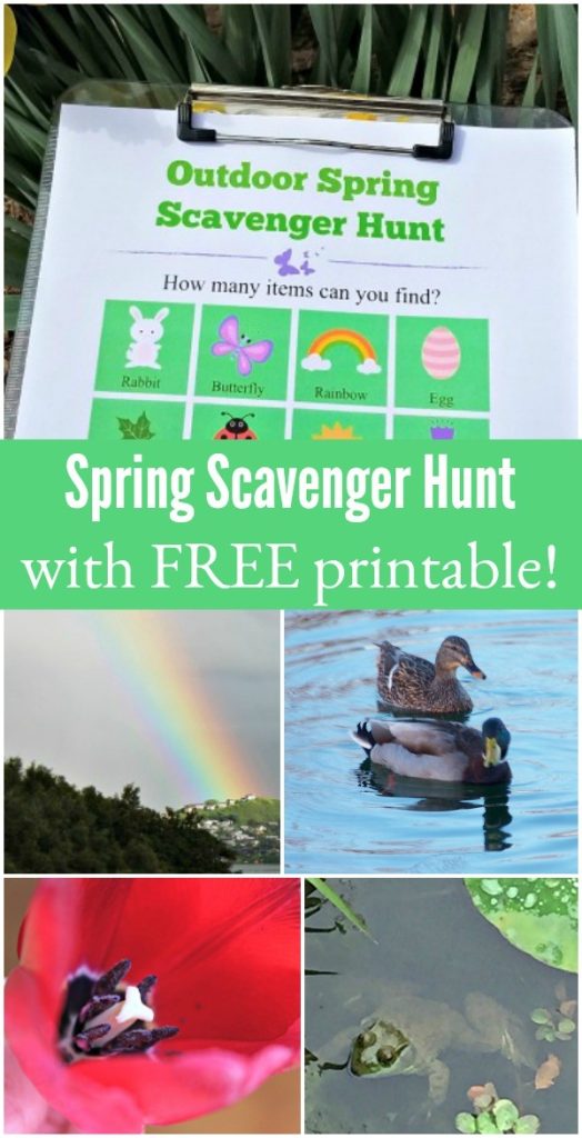 Spring Scavenger Hunt (with FREE printable list!)